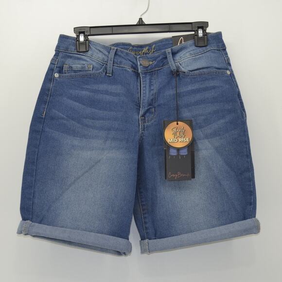 CopperFlash Mid Rise Bermuda Blue Jean Shorts Curvy Size 6 - Picture 14 of 15